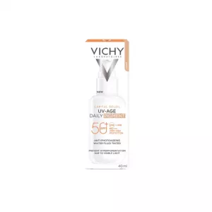Fluid colorat apos anti-fotoimbatranire cu SPF50+ Capital Soleil UV-AGE DAILY, 40 ml, Vichy