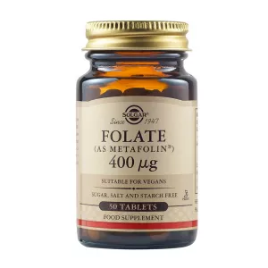 Acid folic Folate 400 ug, 50 tablete, Solgar