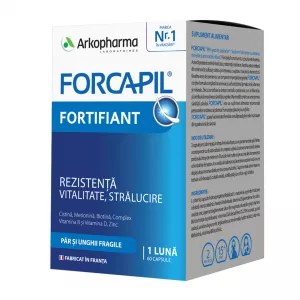 Forcapil fortifiant pentru par si unghii, 60 capsule, Arkopharma