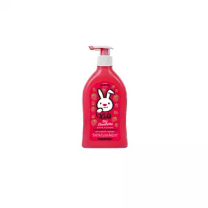 Gel de dus si sampon cu aroma de capsuni 2 in 1, 400 ml, Sanosan Kids