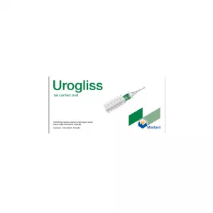 Gel lubrifiant steril anestezic Urogliss, 25 seringi, Montavit