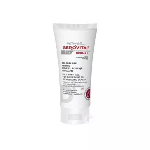 Gel spalare pentru piele cu roseata si scuame H3 Derma+, 150 ml, Gerovital