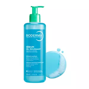 Gel spumant purifiant Sebium, 400 ml, Bioderma