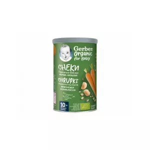 Gerber BIO Gustare cu cereale, morcovi si portocale, 35 g, de la 10 luni, Nestle