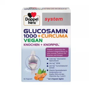 Glucozamina 1000 + Curcuma, 60 comprimate, Doppelherz
