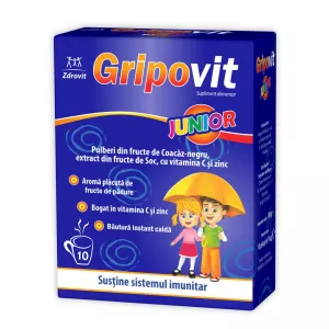 Gripovit Junior, 10 plicuri, Zdrovit