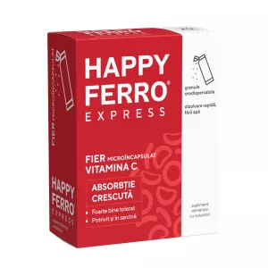 Happyferro Express, 20 de plicuri cu granule orodispersabile, Fiterman