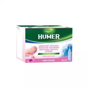 Solutie nazala cu apa de mare Humer, 18 monodoze, Urgo