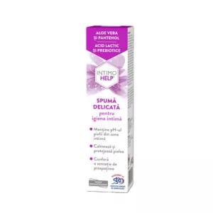 Intimohelp spuma delicata pentru igiena intima, 150 ml, Zdrovit