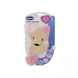 Jucarie gingivala 3 in 1 Fresh Friends Girl, 0258310, Chicco
