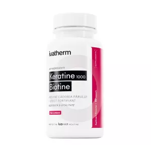 Keratine pentru stimularea cresterii parului Ivahair, 1000 mg, 60 capsule, Ivatherm