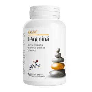 L-arginina, 60 capsule vegetale, Alevia