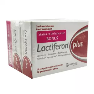 Pachet: Lactiferon plus, 20 coprimate + Navatac Gyno 800mg, 30 comprimate, Meditrina