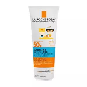 Lapte hidratant cu protectie solara potrivit pentru pielea sensibila a copiilor Anthelios UVMUNE 400 Dermo-Pediatrics Lotiune Hidratanta SPF50+, 250 ml, La Roche Posay