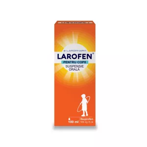Larofen pentru copii, 100 mg/ 5 ml suspensie orala, 100 ml, Laropharm