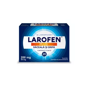 Larofen Plus raceala si gripa, 20 comprimate, Laropharm