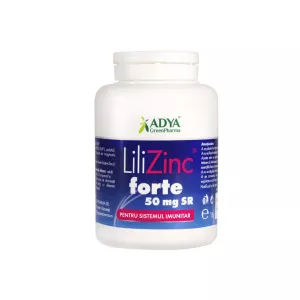 Lili Zinc 50 mg forte SR, 30 comprimate, Ayda Green Pharma