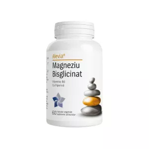 Magneziu bisglicinat, 60 capsule, Alevia