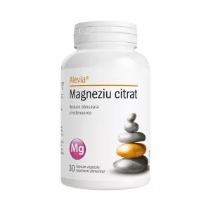 Magneziu citrat, 30 capsule vegetale, Alevia
