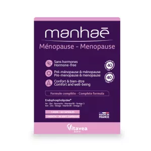 Manhaé Ménopause, Menopauza, pentru menopauza si premenopauza, 30 capsule vegetale – pentru 1 luna, Vitavea