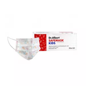 Masca de protectie pentru copii, set 30 buc, Dr. Albert