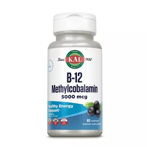 Vitamina B12 Methylcobalamin Kal, 5000 mcg, 60 comprimate, Secom