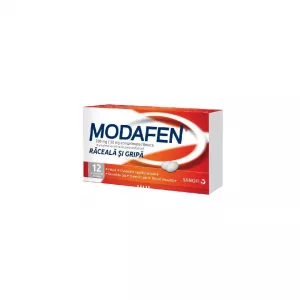Modafen Raceala si Gripa, 12 comprimate filmate