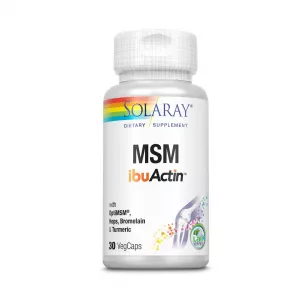 MSM ibuActin Solaray, 30 capsule, Secom