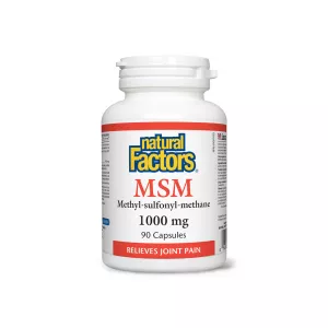 MSM (Metil Sulfonil Metan) Natural Factors, 1000 mg, 90 capsule