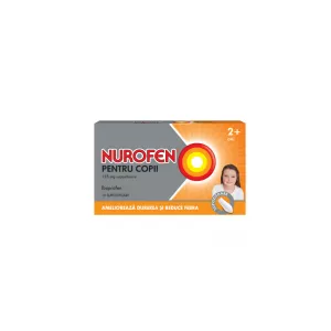 Nurofen pentru copii 125mg, 2 ani, 10 supozitoare, Reckitt Benckiser Healthcare