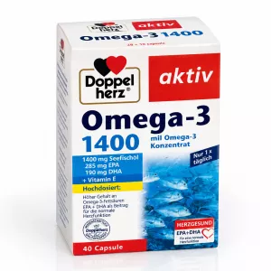 Omega-3, 1400 mg, 40 capsule, Doppelherz