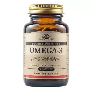 Omega 3 dublu concentrat, 30 capsule, Solgar