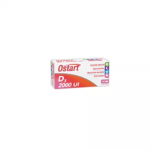 Ostart D3 2000UI, 60 comprimate filmate, Fiterman