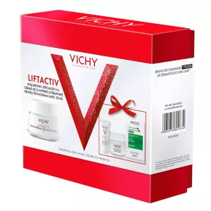 Pachet: Crema de zi antirid Liftactiv HA, 50 ml + Crema de noapte Liftactiv HA, 15 ml + Fluid cu SPF 50+ Capital Soleil, 3 ml + Sampon anti-matreata Dercos, 6 ml, Vichy