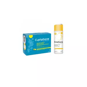 Pachet Cystiphane, 120 comprimate + Sampon pentru par fragil Ecophane, 100 ml, Biorga