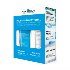 Pachet: Effaclar Gel purifiant, 200 ml + Effaclar Duo+, 40 ml, La Roche Posay
