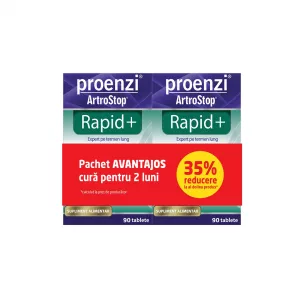 Pachet Proenzi ArtroStop Rapid+, 90 + 90 capsule (35% reducere la al doilea produs), Walmark