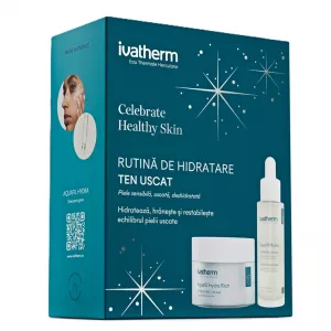 Pachet: Ser hidratant Aquafil Hydra 30 ml + Crema hidratanta Aquafil Hydra Rich 50 ml, Ivatherm