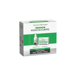 Pachet: Spray impotriva caderii parului pentru femei Minoxicapil, 60ml + Minoxicapil, 30 capsule, Fiterman
