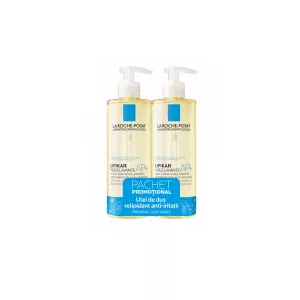 Pachet: Ulei de curatare Lipikar , 400 + 400 ml, La Roche Posay
