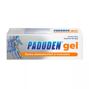Paduden gel, 50 mg Ibuprofen, 50 g, Terapia