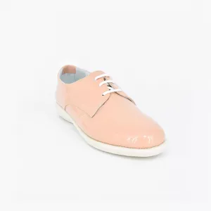 Pantofi dama din piele cu siret Relax001, bej