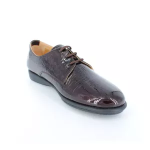 Pantofi dama din piele cu siret Relax001, maro