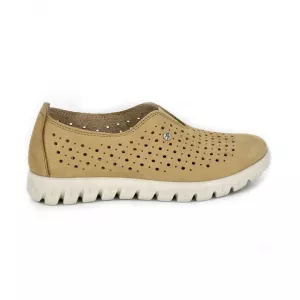 Pantofi din piele naturala Fly Flot 166, bej