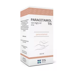 Paracetamol Tis pentru copii, 120 mg/5 ml, 100 ml, Tis Farmaceutic
