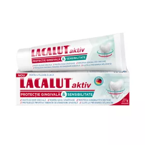 Pasta de dinti Lacalut Aktiv Sensitivity, 75 ml, Theiss Naturwaren