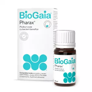 Picaturi orale probiotic Pharax D3 BioGaia, 5 ml, Ewopharma