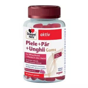 Piele + Par +Unghii, 60 jeleuri gumate, Doppelherz