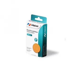 Plasturi de prim ajutor Rotunzi 25mm Pe, 20 buc/cutie, Aidplast