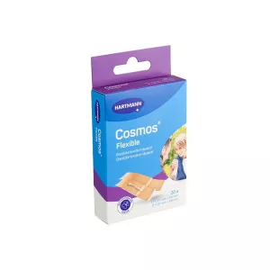 Plasturi elastici Cosmos Flexible, 2 dimensiuni,  20 bucati, Hartmann
